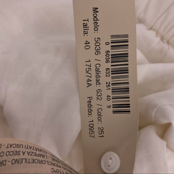 Massimo Dutti Off White Lace Shorts Sz 8 EUC - Picture 8 of 8